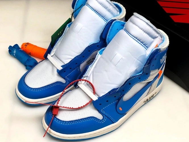 AQ0818-148 Off-White Jordan Powder UNC Blue Air 1 0929